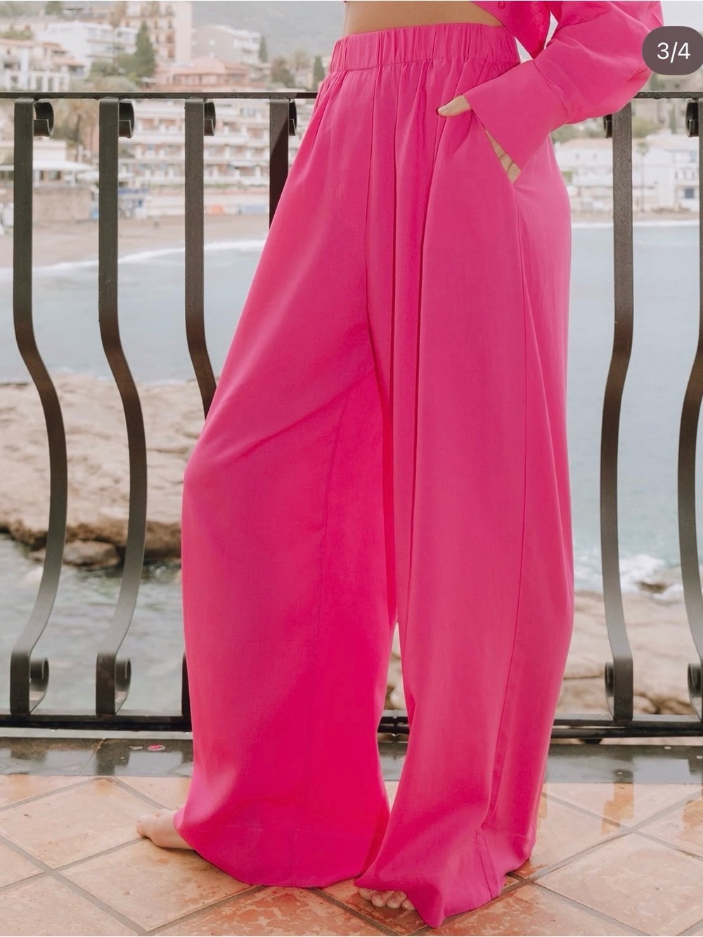 Daily Drills Wide-Leg Linen Pants